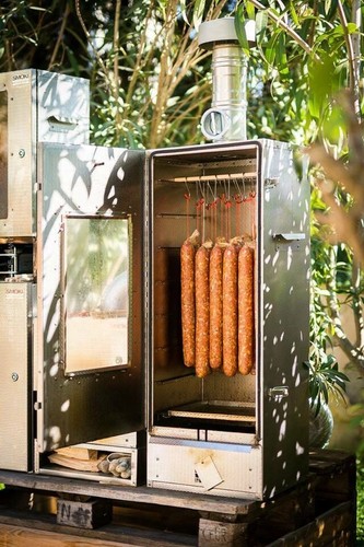 Smoki Räucherofen 100x39x33cm Isoliert+Fenster geprägt Edelstahl 1046 - Bild 2 von 2