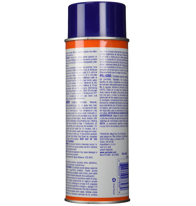 Heavy Duty Headliner Carpet Adhesive Aerosol Can Spray Sustained Glue