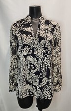 banana republic sheer blouse Small Black