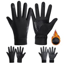 Winter Gloves Touchscreen Windproof Thermal Men Women Running Driving Mittens