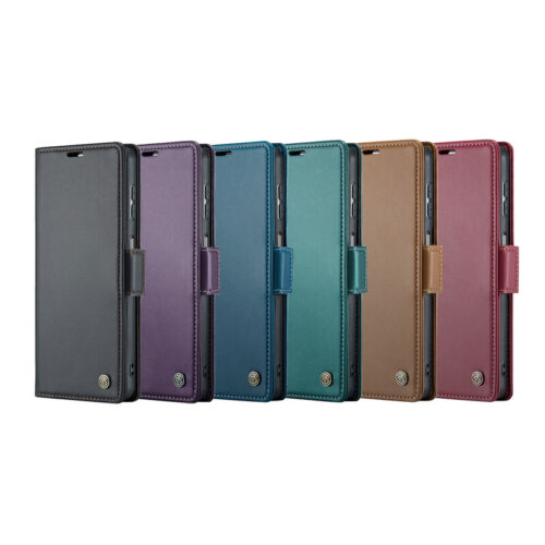 Für iPhone 16 15 14 13 12 11 Pro Max 7 8 Leder Wallet Case Kartenfach Flip Cover - Bild 7 von 30
