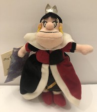 Disney Store Vintage Queen of HEARTS Mini Bean Bag Plush Alice in Wonderland