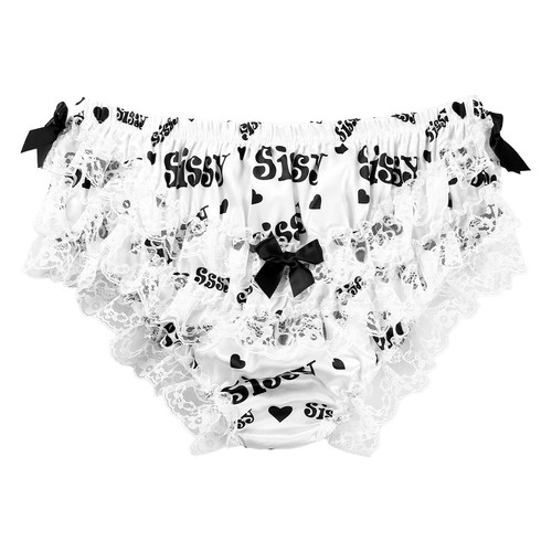 Sissy Men's Satin Bloomers Underwear Panties Lingerie Bikini Briefs Underwear - 第 52/92 張圖片