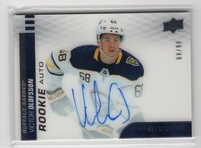 2019-20 PREMIER ROOKIE RC AUTO 68 /99 VICTOR OLOFSSON - JERSEY NUMBER 1/1 - HOT!