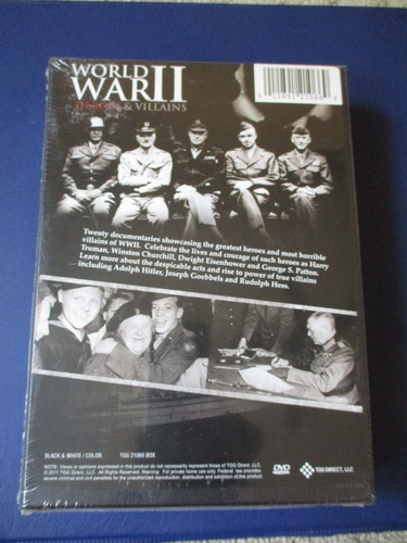 World War II: Heroes Villains (DVD, 2011, 3-Disc Set) SEALED - Picture 2 of 2