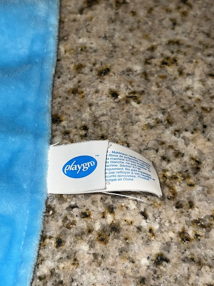 Playgro Clip Clop Blue Horse Lovey Lovie Security Baby Blanket 13" #J16 - Image 3 of 4