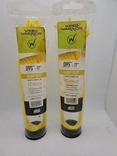Qty 2- 12 Ct. Weed Warrior Heavy Duty Crimped Trimmer Line .095” D x 17” L 