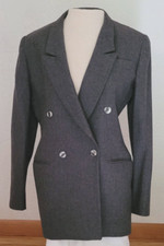 Vintage Evan Picone 2 Piece Gray Wool Suit