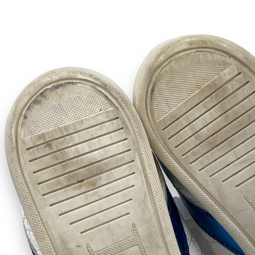 DIOR Y2K White Quilted Cannage Pink Blue Mirror Strap Hightop Sneakers EU39.5 9 - Picture 14 of 16