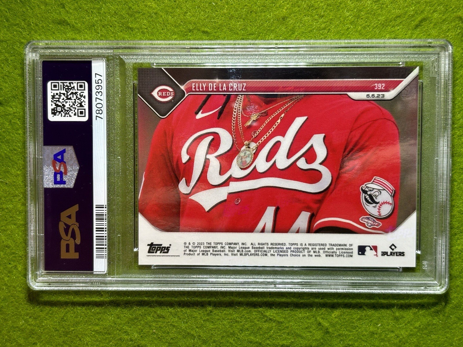 Elly De La Cruz PSA 10 ROOKIE CARD /25773 SP REDS RC 2023 Topps Now CALL-UP   rc view 2