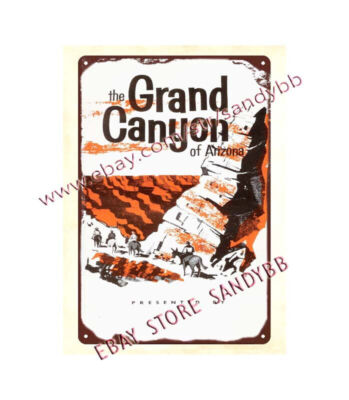 1963 Grand Canyon Travel Brochure metal tin sign wall decor design ideas