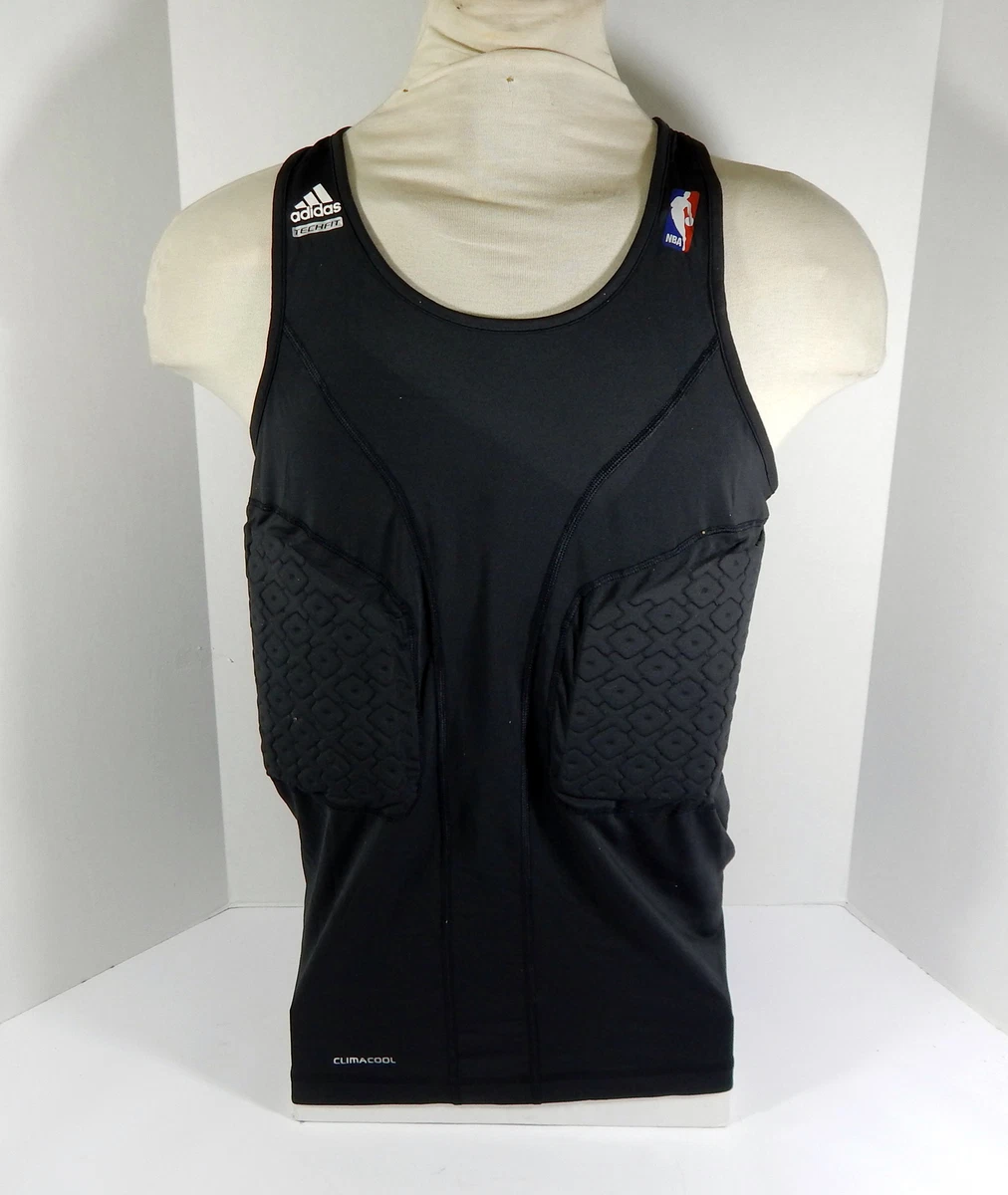 2010-11 NBA Adidas Tech Fit Team Issued Black Padded Compression Tank Shirt  3XL