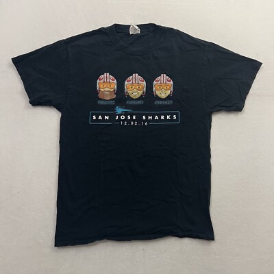 San Jose Sharks 2016 Star Wars Night T-Shirt Mens Size Medium
