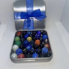 GLASS Marbles LOT OF 38 DIFFERENT COLOR, PRE-OWNED, VERY NICE,