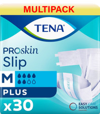 TENA Pro Skin Slip Plus Medium | Incontinence Slips | 3 Packs of 30