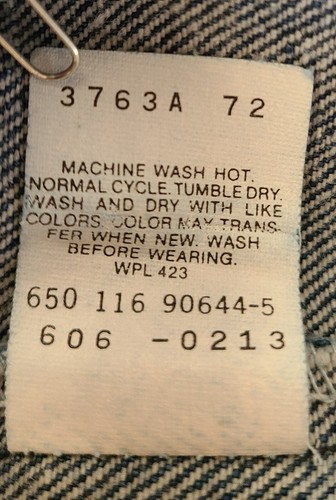 Vintage Levis 606 XX Made In USA Straight Fit Jeans 36x34 Actual 35x34 - Picture 4 of 6