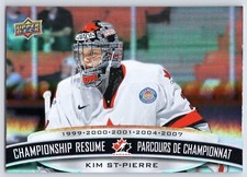 KIM ST-PIERRE 2022-23 UPPER DECK TIM HORTONS LEGENDS CHAMPIONSHIP NO CR-14 48476