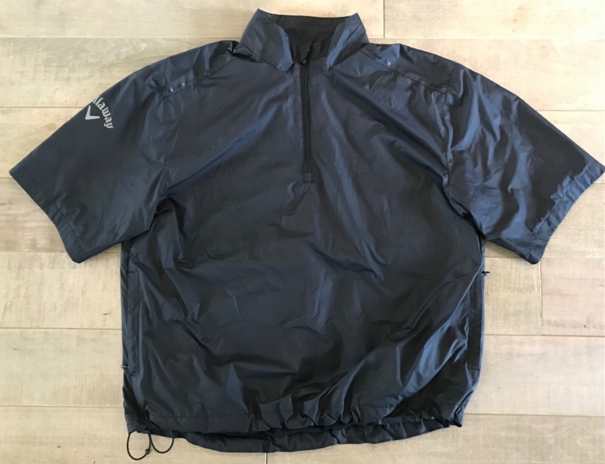 CALLAWAY Golf Jacket 1/2 Zip Short Sleeve Pullover Wind CALLAWAY Golf Jacket 1/2 Zip Short Sleeve Pullover Wind