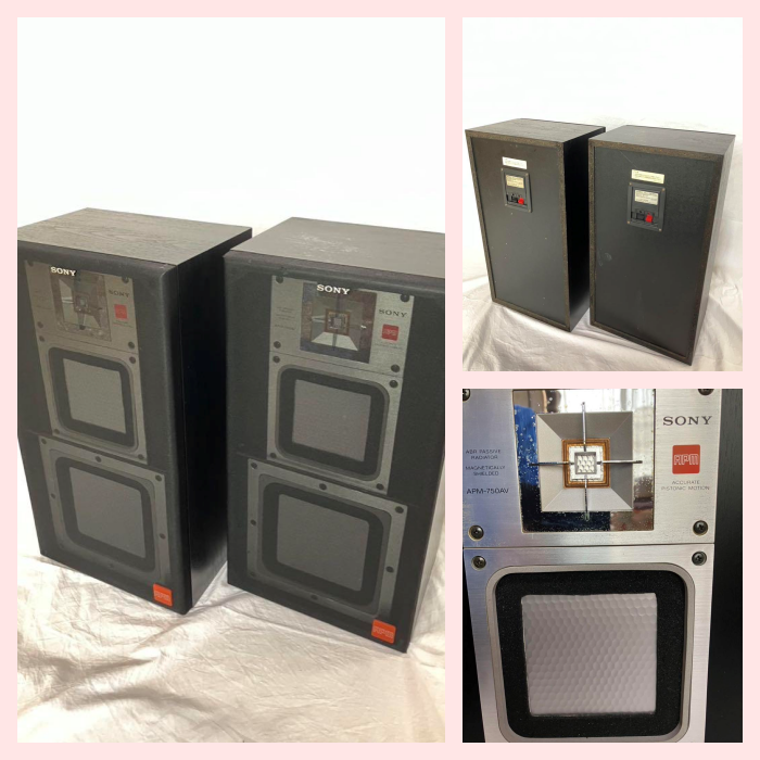 スピーカーシステム　SONY APM-750AV 昭和レトロ　2台　1set スピーカーシステム SONY APM-750AV 昭和レトロ 2台 1set - メルカリ