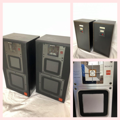 スピーカーシステム　SONY APM-750AV 昭和レトロ　2台　1set スピーカーシステム SONY APM-750AV 昭和レトロ 2台 1set - メルカリ