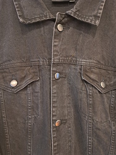 Tupac Poetic Justice Black Jean Jacket by Chemistry, Size Large - Picture 4 of 7
