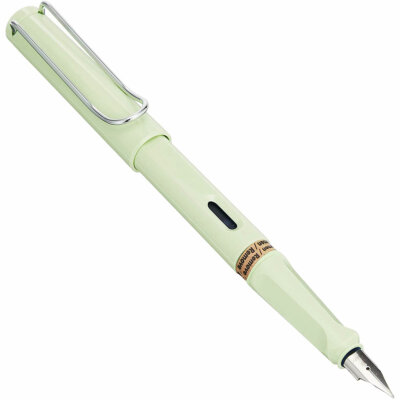 Lamy Fountain Pen Safari Snap On Cap Mint Glaze Plastic, Fine Nib L36MG-F