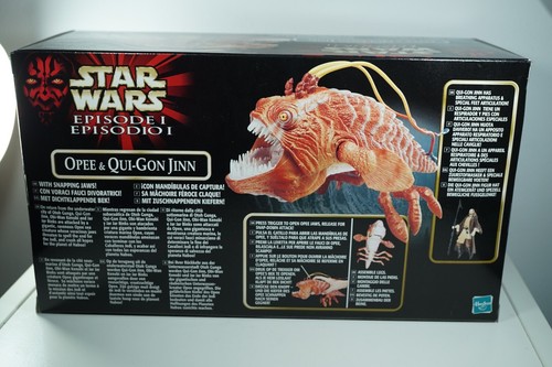 STAR WARS Episode 1 OPEE Fish Monster & Qui-Gon Jinn Vehicle MIB New ! - Picture 5 of 6