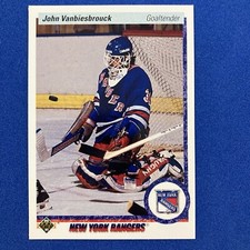 John Vanbiesbrouck 1990-91 Upper Deck Card #279 NHL New York Rangers