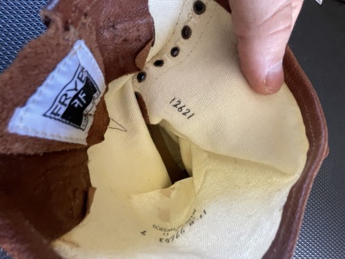 Frye Veronica Short Canvas Brown, Woman’s Size 11 Brown Grommets Buckle - Picture 8 of 16