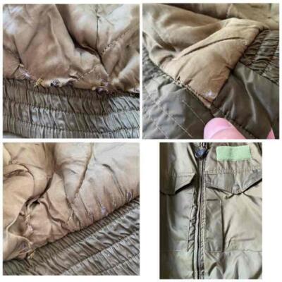 AVIREX G8 WEP Flight Jacket Men's Size L Khaki Vintage 90s Made in