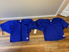 2 total 1994 vintage usa made WILSON blue football JERSEYS both size XL