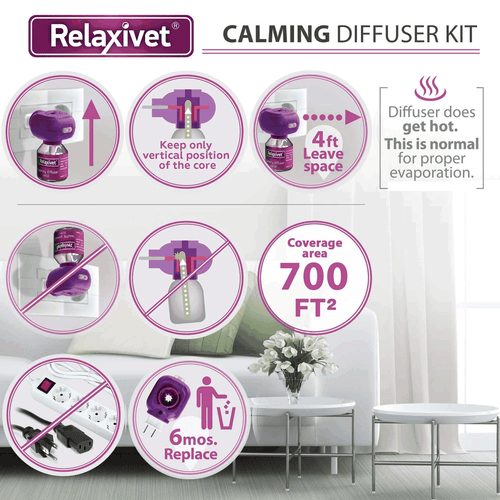 Dog Calming Pheromone Diffuser Refill 2 Pack Improved in Germany Anti Anxiety - Picture 2 of 6