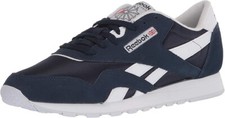 Men Reebok Classic Nylon Running Sneakers Shoe GY7234 Navy/White Brand New