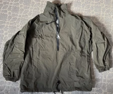 Fire And Ice Green Pull Over Men's Jacket Fire and Ice Extension Logo on Back