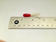50 pk 1 3/4” Red / White Crappie Tubes By Fishgrub Plus 60 small bobber stops
