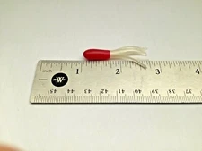 50 pk 1 3/4” Red / White Crappie Tubes By Fishgrub Plus 60 small bobber stops