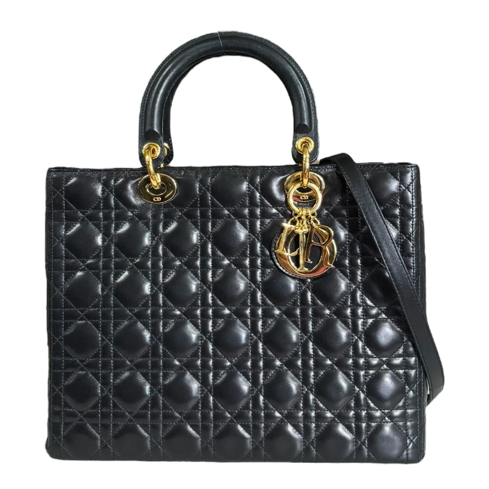 Sac bandoulière Dior cuir 2WAY Canage Lady Dior occasion