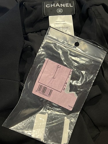 New Chanel 2017 Barbie Black Jumpsuit Dress Pant Jacket 34 36 2 4 6 Belt Top S M - Picture 14 of 24