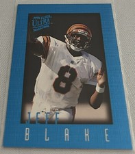 1996 Fleer Ultra Football Jeff Blake Cincinnati Bengals Sensations Blue #22