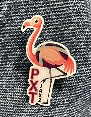 PXT @ jax2 flamingo Amazon Peccy Employee Pin