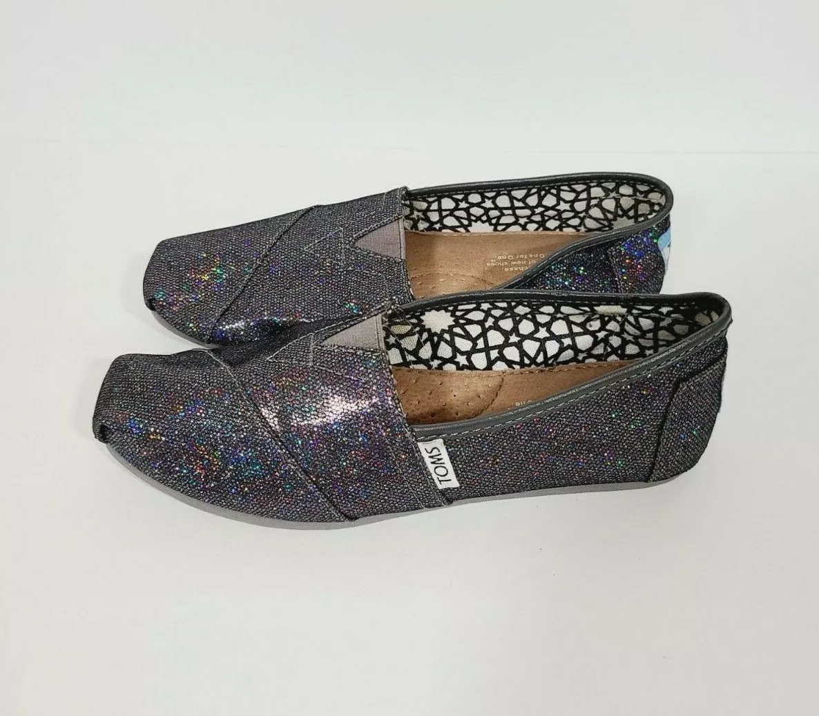 Navy glitter best sale toms