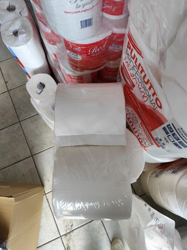 12 ROTOLONI Maxi DI CARTA ROTOLONE BOBINE 1600 STRAPPI ASCIUGATUTTO GOFFRATO - Foto 2 di 4