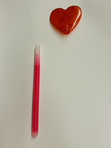 Neue rote Herz Leuchtstab Zauberstab 8" x 3" Amscan 2 Stück Valentinstag Valentinstag - Bild 12 von 16