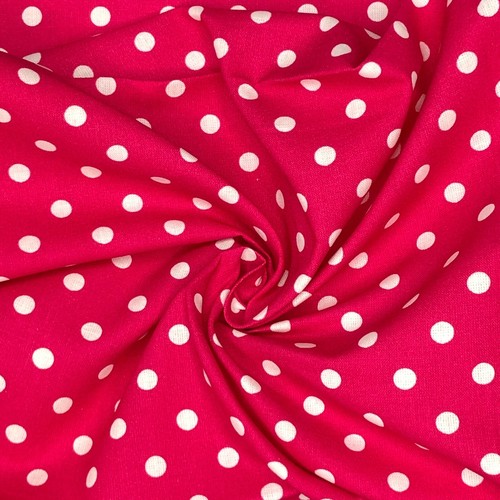 100% Cotton Polka Dot Shabby Chic Print Children Craft Fabric | 140 cm Wide | FQ - Picture 48 of 53