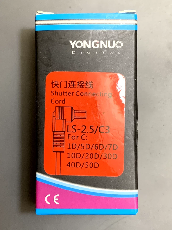 Yongnuo LS-2.5 Shutter Release Cable for RF-603 to Canon 7D (C3) Ships From USA - Image 2 of 4
