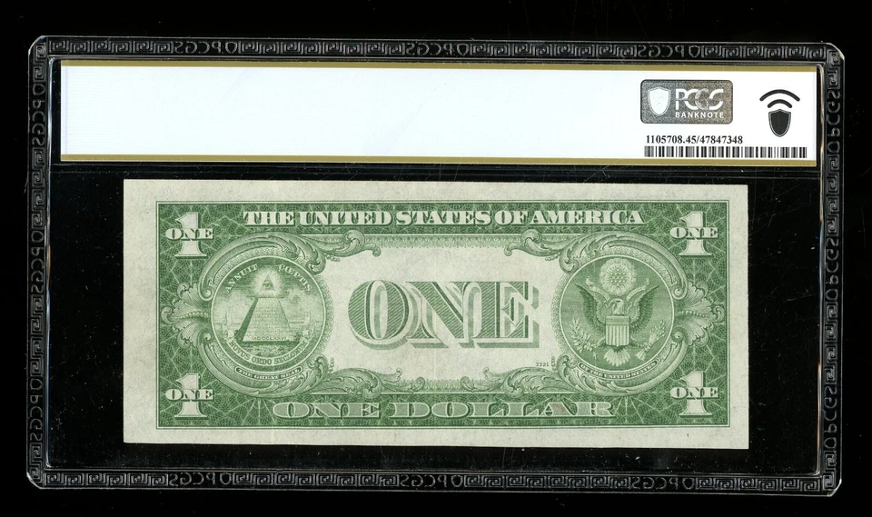 DBR 1935A $1 Silver Experimental (S) Fr. 1610 PCGS-B 45 Serial S74266607C - Image 2 of 2