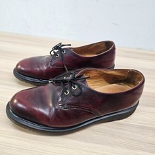 Vintage 90s DR MARTENS Oxford Shoes Womens 7 Oxblood Red Leather Workwear Brook