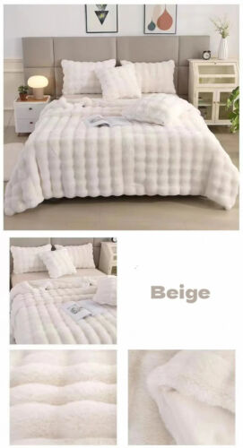 Winter Plüsch Decke Warm Super Weich Decken Bett Sofabezug Flauschig Überwurf - Bild 16 von 27
