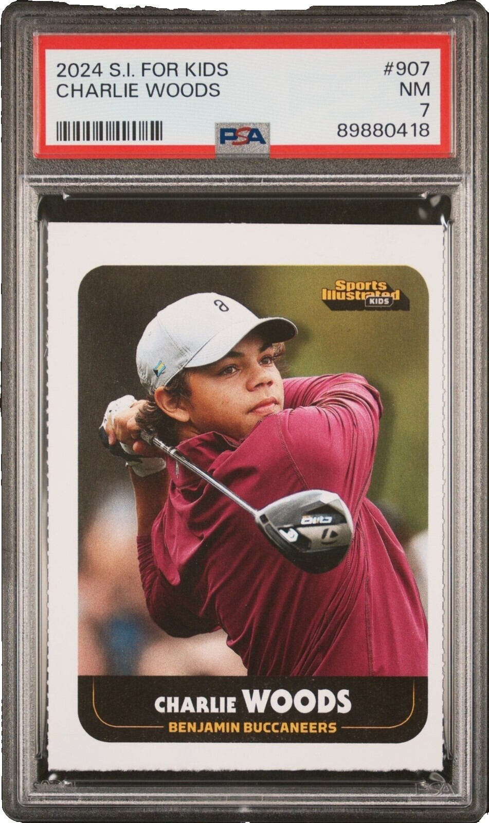 Son Charlie Woods Watch Pnc Golf Tiger Woods Hat Tiger Logo Clearance