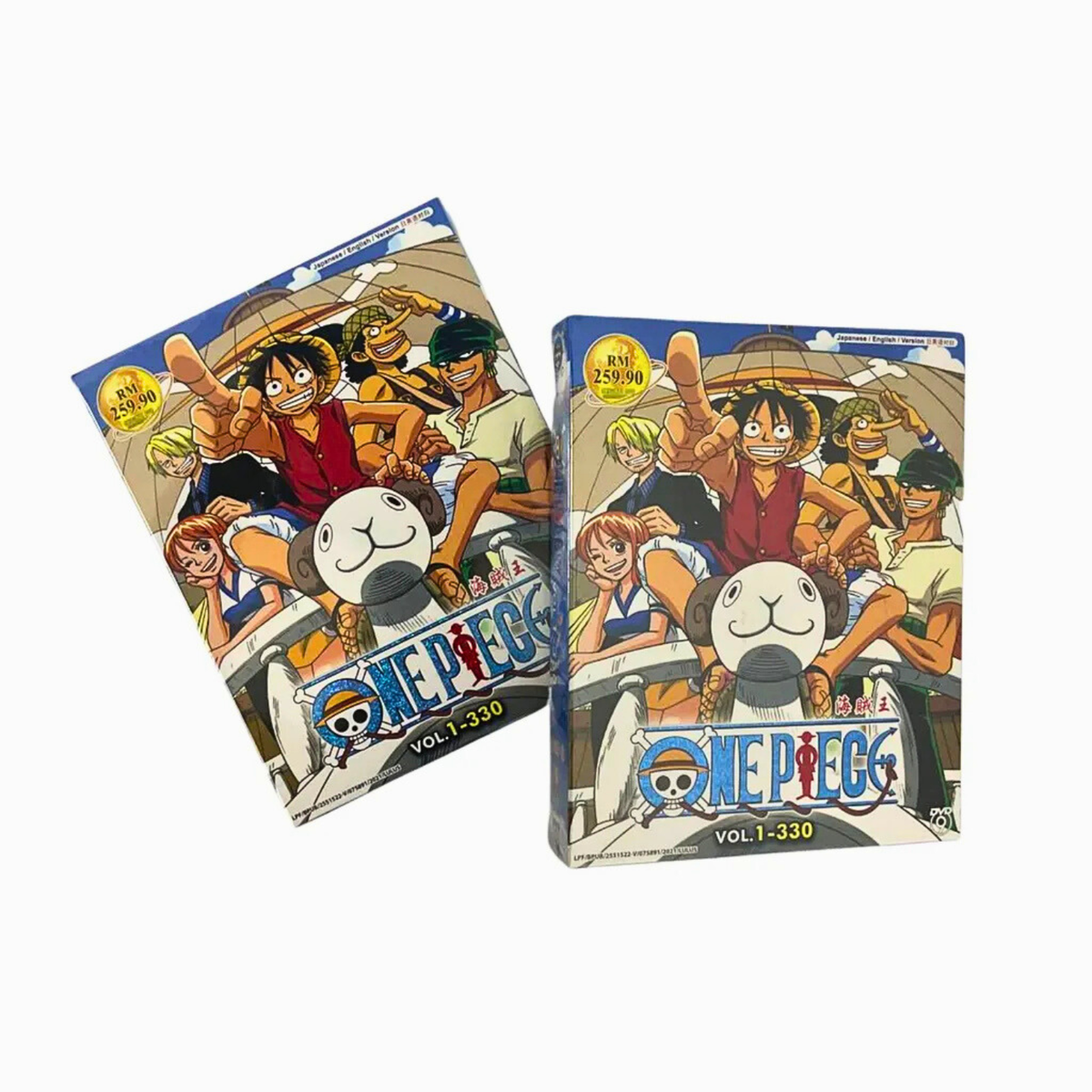 ONE PIECE ANIME DVD SERIES LOOSE SET (EPISODE 1-330) ENGLISH DUB